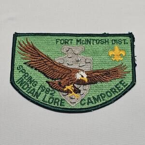 Vintage 1982 Boy Scouts McIntosh Dist. (BSA) Activity Patch Camporee Indian Lore